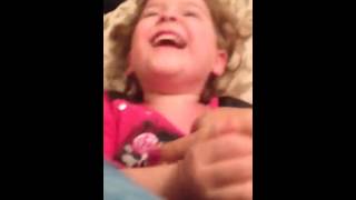Mylie tickling Kaylee!