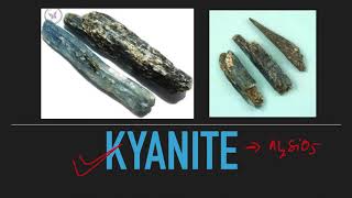ALUMINOSILICATE MINERALS : KAYANITE M 10 Aluminosilicate