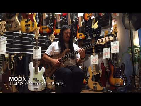 Moon JJ-4ox Gold Pole Piece pickups - YouTube