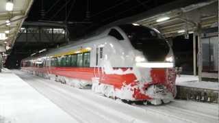 2013年1月4日 2045M:E751系A-102編成 つがる5号 鷹ノ巣駅出発