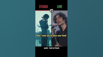 Thumbnail of STUDIO vs LIVE: sombr - back to friends - #shorts #versus #music