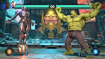 Ultron & Thor vs Hulk & Iron Man (Hardest AI) - Marvel vs Capcom: Infinite