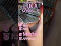 How many Luka songs do you know? #kalimba #vocaloid #asmr #cozy #relaxing #vtuber #shorts