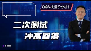 《威科夫交易法11》二次测试，冲高回落（理论）