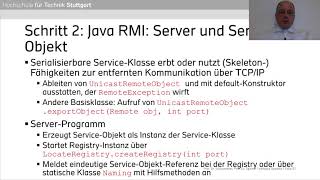 Verteilte Systeme - 03.4 - Erstellung eines Java RMI Beispielprogramms Verteilte Systeme 03 6 Java Rmi Callback Beispiel