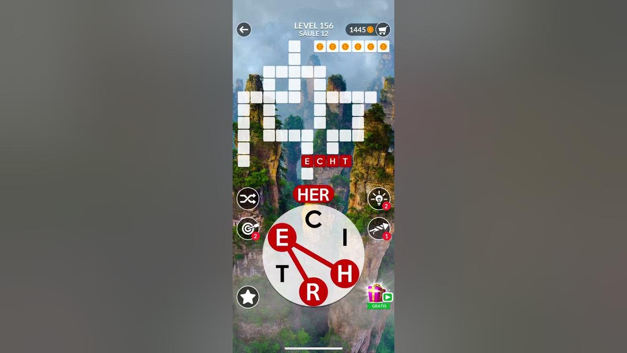WORDSCAPES Level 156 Lösung Deutsch - YouTube