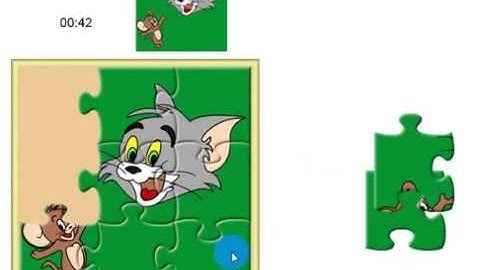 Tom and Jerry puzzle video game for kids