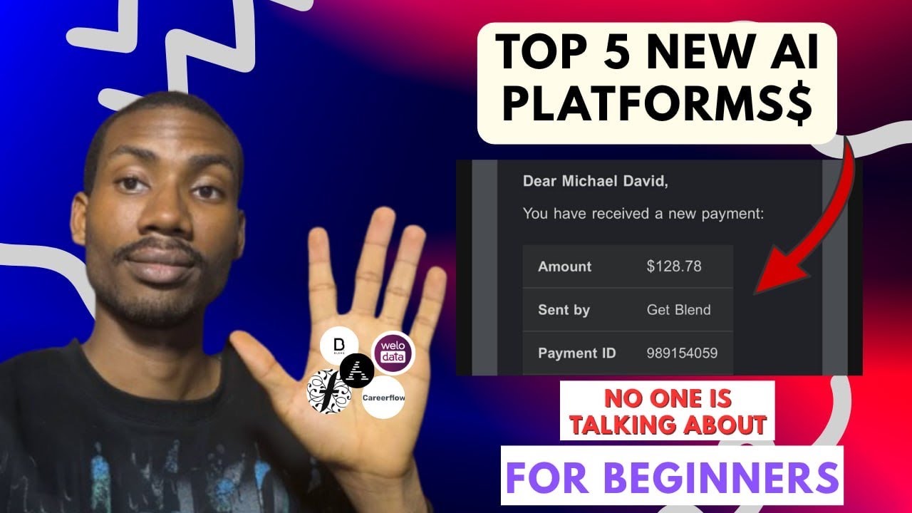Top 5 New AI Platforms For Beginners🔥: Earn Your First Dollar 💵 Working Remotely And Training AI👨‍💻