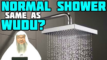 Is having a normal shower the same as wudu? Assim al hakeem