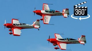 360°🎬 Aerobatics in Extra 330LC with Firebirds (Krakow 2017)