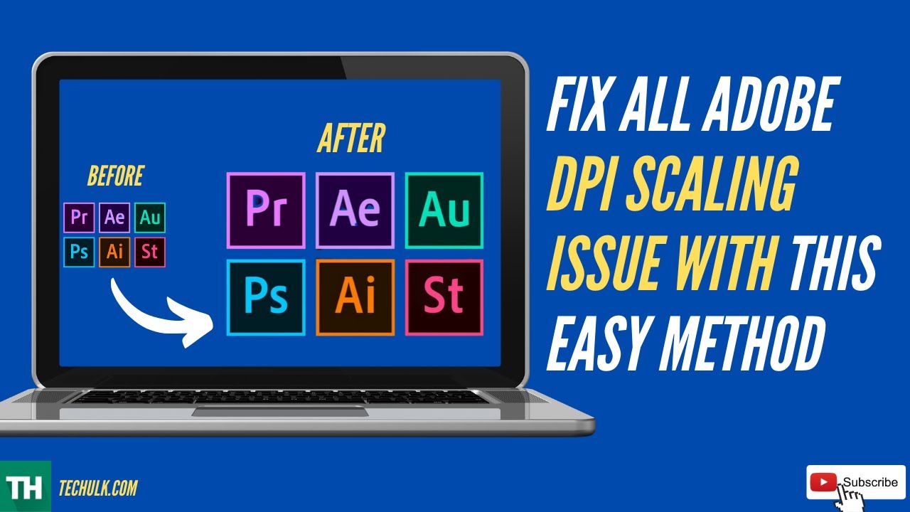 How To Fix Adobe Small Screen Display On High Resolution Monitors Easiest Fix 2020 YouTube