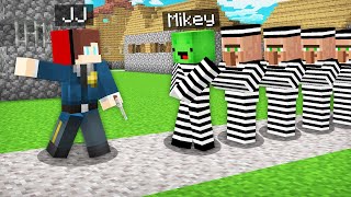 JJ and Mikey Became POLICE vs ROBBERS in Minecraft Challenge by Maizen FBI