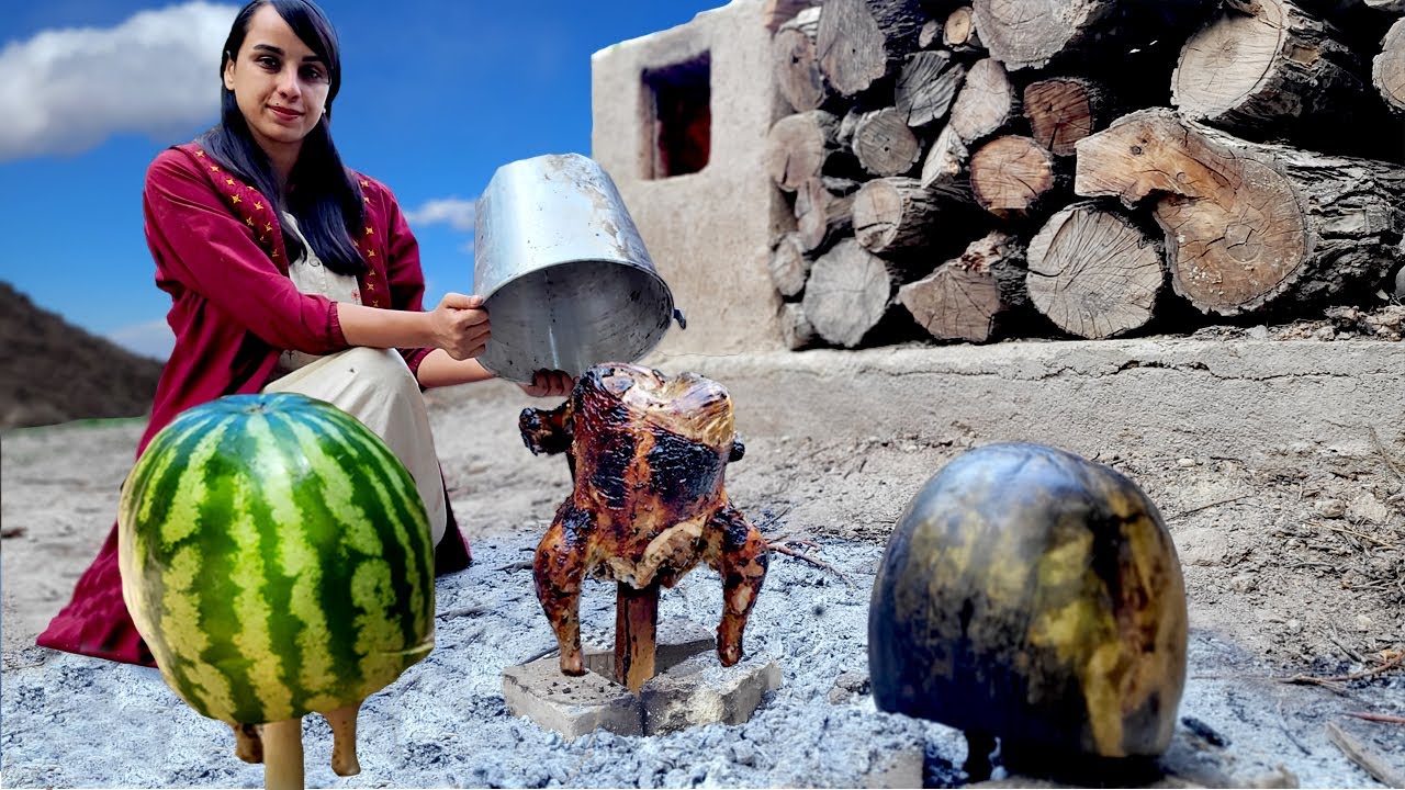 Roasted Chicken with Watermelon