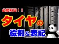 タイヤの「役割」「表記の意味」を簡単解説　【燃費改善！？　事故減少！？】