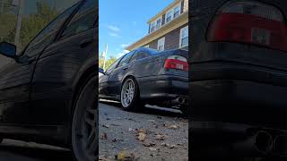BMW E39 528I STARTUP WITH MAGNAFLOW EXHAUST AND EXHAUST CUTOFF VALVE