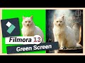 How to use green screen chroma key  filmora 12  13 tutorial