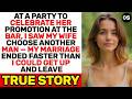 At Her Promotion Party, I Saw My Wife Choose Another Man — My Marriage Ended Instantly