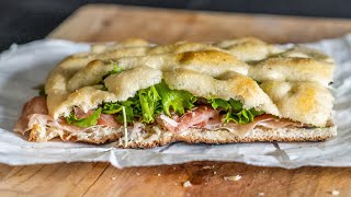 Make the Best Italian Sandwich CRISPY AS HELL   SCHIACCIATA Recipe