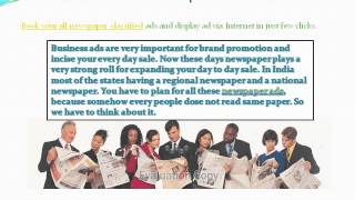 Book Newspaper Classified Text & Display Ads in Times of India
