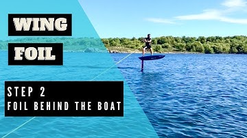 How to Wing Foil - Step 2: learn to foil behind a boat | Wind Fornells