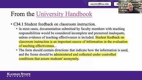 (Full video) Getting Better Student Evaluations of Your Teaching