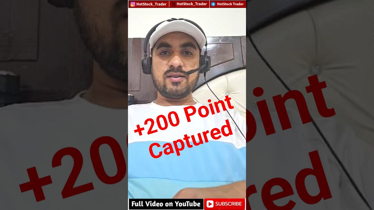 +200 Point Captured | Nifty 50 | Banknifty | Sharemarket | HotStock Trader