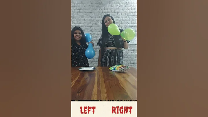 Who Will Lucky To Win Left Vs Right Balloon Challenge #shorts #growwithshanaya #challenge #ytshorts