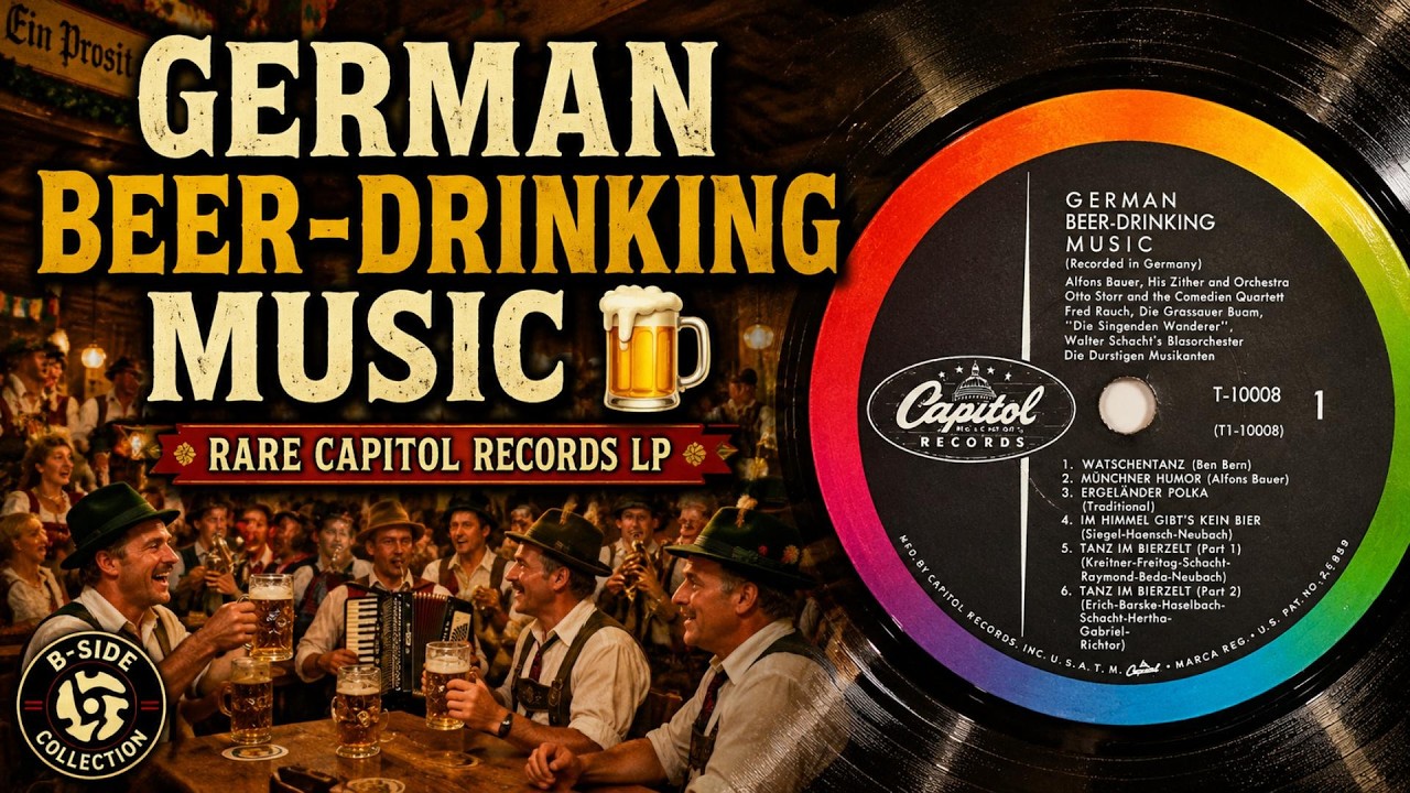 洋楽 THE BARONS AMERICAN BEER DRINKING SONGS German Beer-Drinking Music 🍺 Vintage Capitol Records LP (Full