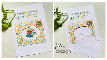 How to make index page/ Index design for project / How to make index in project file/ School project