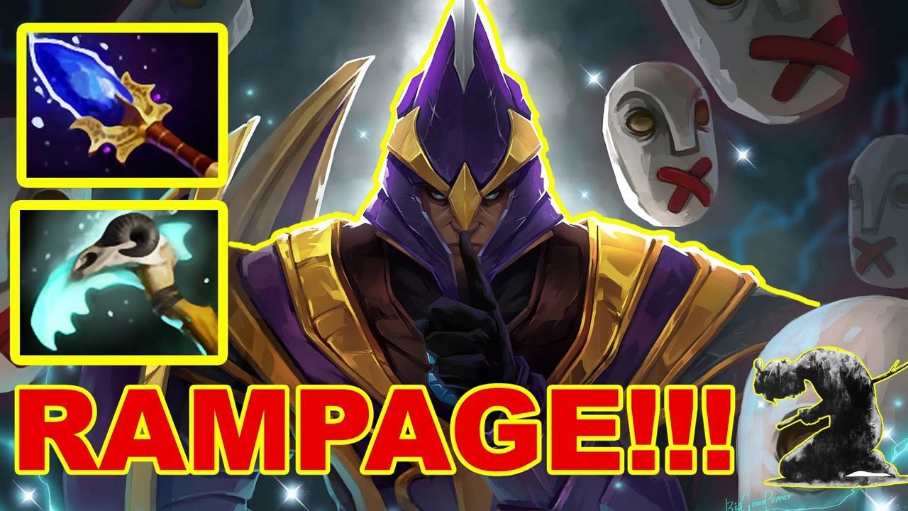 Dota 2 SILENCER MID RAMPAGE ( 2 hit kill )