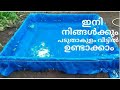 Home Made Tarpaulin Pond Making Malayalam ഇനി കുറഞ്ഞചിലവിൽ വീട്ടിലൊരു കുളം 😍#padutakulam