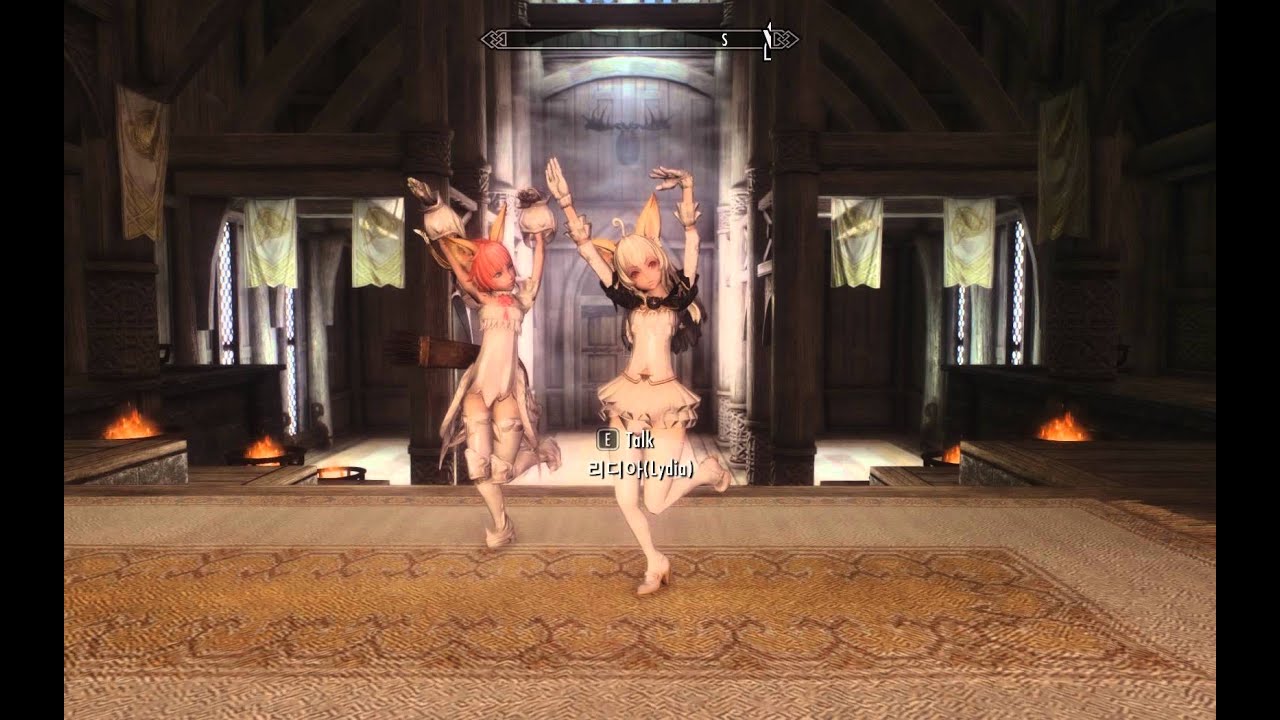 Skyrim Elin dance - Galaxias, Bad Apple, Bopeep