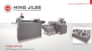 Pp  Pe Zipper Profile Coextrusion Line Mgbzip453sming Jilee
