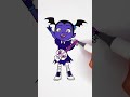💜 Coloring Vampirina #glitter #art #kids #color #cartoon #girl #shorts