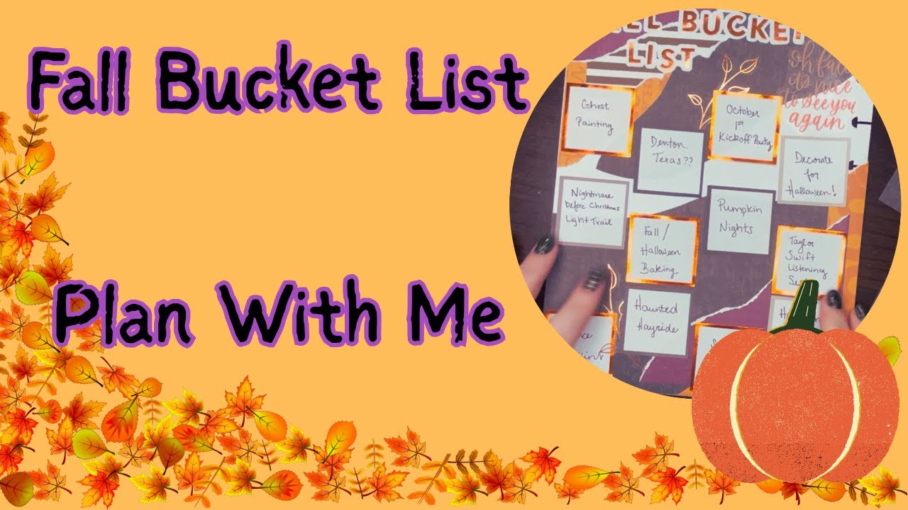 Fall Bucket List PWM / Happy Planner Classic