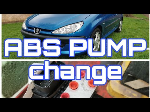 Peugeot 206cc 2002 ABS Pump replacement, Brake bleeding and Diagnostics.