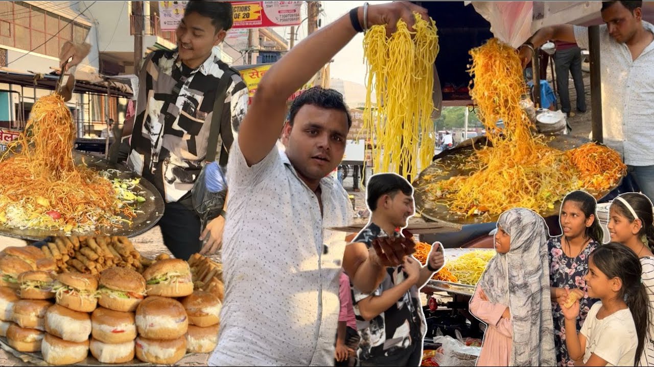 BANTUIN MASAK MIE GORENG JALANAN INDIA SUPER FENOMENAL😂SAMPE TERBANG”PADA ANTRI KITA GRATISIN😊