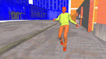 The gait of a drunk man- 3D  Animation
