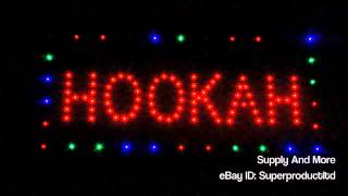 Hookah Bar Smoke Shop Lounge Led Store Sign