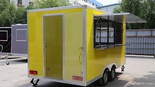 New designed 4M box trailer food caravan cart van New Designed 5m Box Trailer Food Caravan Cart Van
