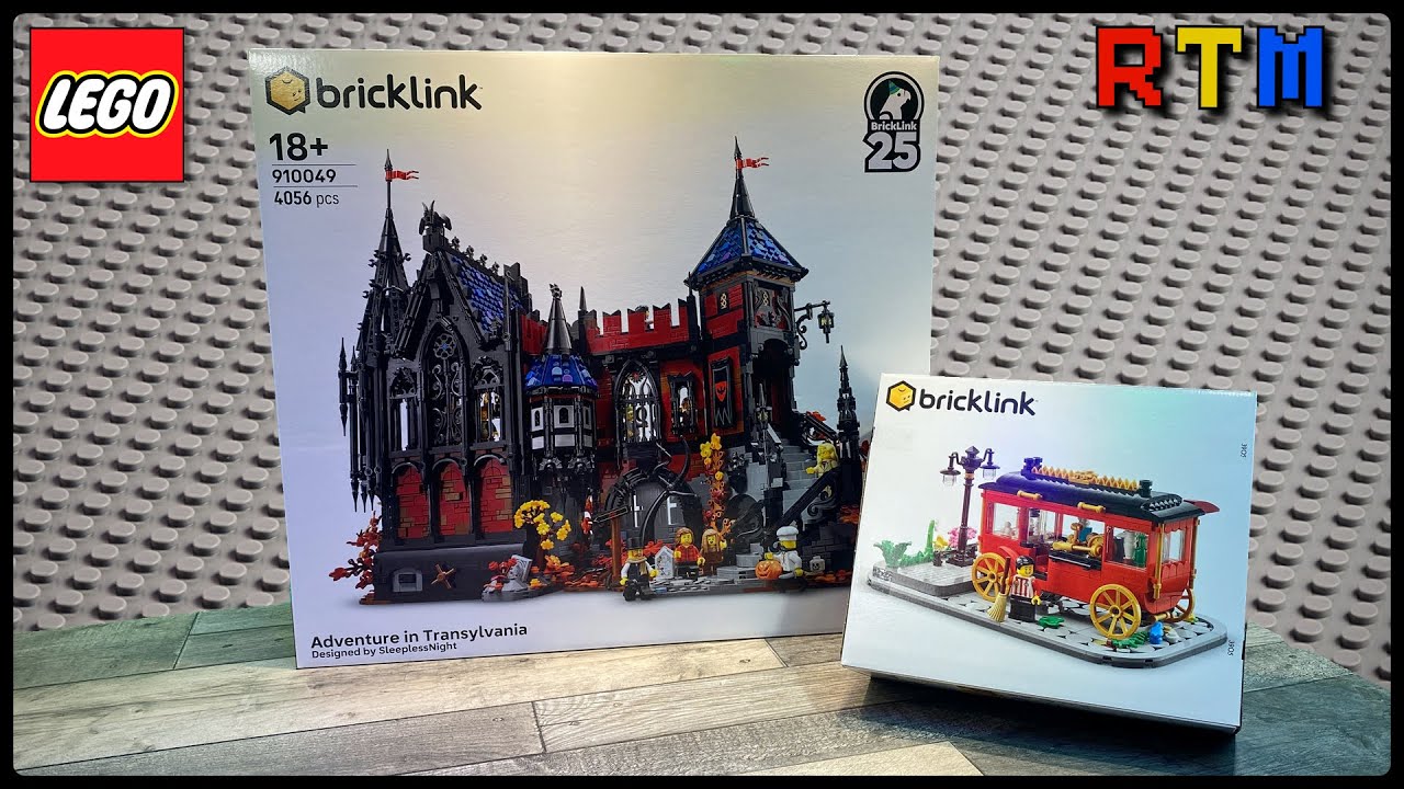 LEGO BRICKLINK 910049 Adventure in Transylvania + 910052 Popcorn Wagon Unboxing Overview 