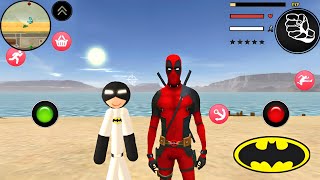 Süper Kahraman Yarasa Çöp Adam - Batman Stickman Spider Gangstar Mafia City - Android Gameplay