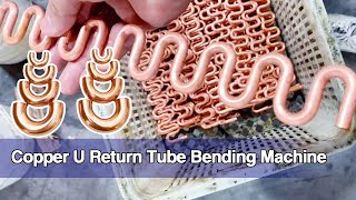 Copper U Tube Return Bender Machine With Auto Feeder
