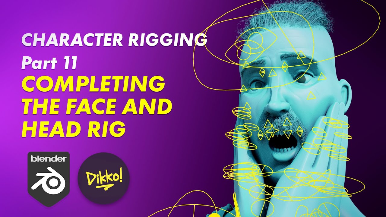 Character Rigging in Blender 11 - Completing the Face and Head Rig ...