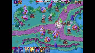 [防衛ヒーロー物語]春一番 ノーマル 潮は満ちる[タワーディフェンス][アプリ] [Crazy Defense Heroes] Springtide screenshot 5