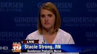 Stacie Strong, RN, discusses backpack safety