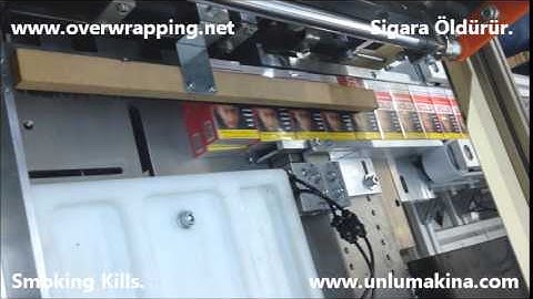 Cigarette Box Automatic Stacker, Bundler & Over wrapping Machine