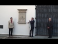 Memorialinės lentos atidengimo ceremonija