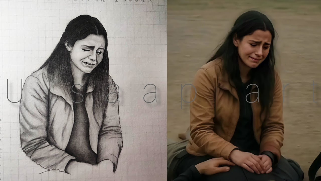 Pahalgam Terror Attack Story Of Couple/Traditional Girl Drawing