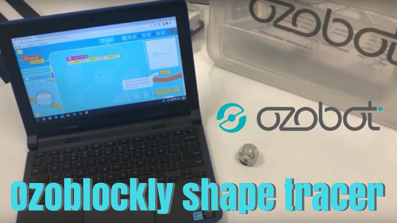 Ozobots and Chromebooks: Ozoblockly Shape Tracer - YouTube